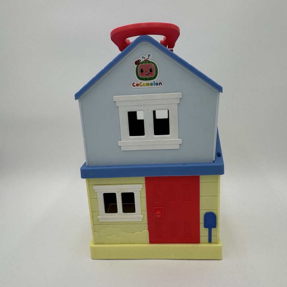 CoComelon Pop‎ n Play House Portable Folding Playset Blue Yellow Red Handle